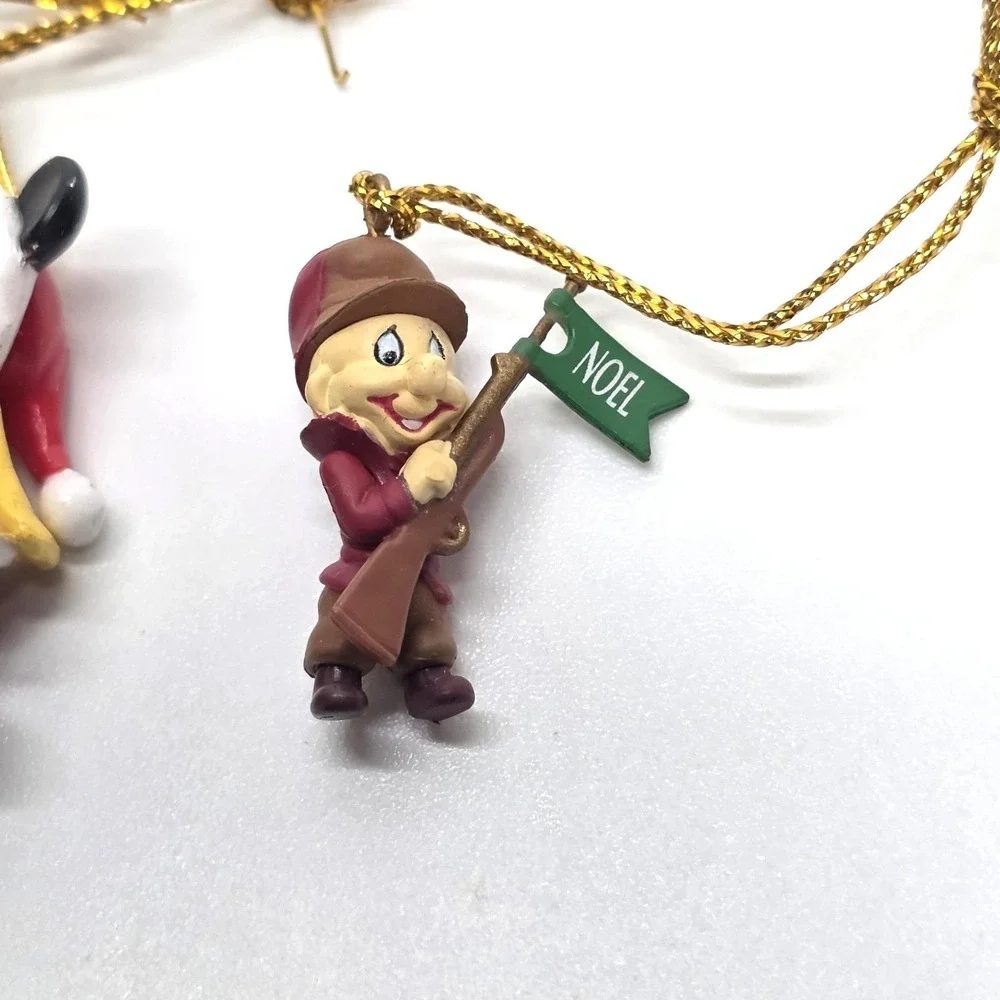 VTG 1995 Ornaments Mini Pepe Le Pew Porky Pig Bugs Bunny Mickey Mouse Elmer Fudd